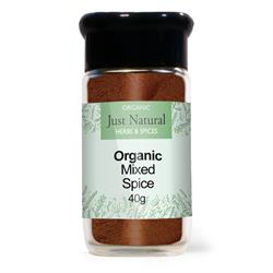 Just Natural Herbs Organic Mixed Spice (Glass Jar) 40g