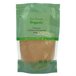 Just Natural Herbs Organic Ground Ceylon Cinnamon 200g