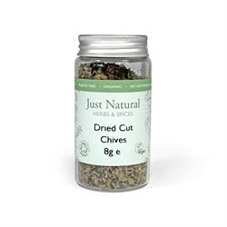 Just Natural Herbs Organic Dried Cut Chives (Glass Jar) 8g