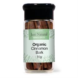 Just Natural Herbs Organic Ceylon Cinnamon Sticks (Glass Jar) 20g