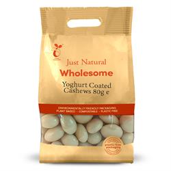 Just Natural Wholesome Yoghurt Coated Cashews 80g