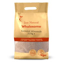 Just Natural Wholesome Ground Almonds 220g
