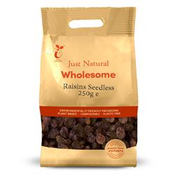 Just Natural Wholesome Raisins Seedless 250g