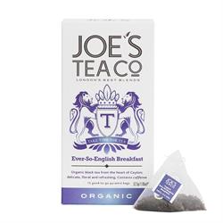 Joes Tea Company Ever-So-English Breakfast - 15 biodegradable pyramid bags