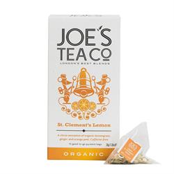 Joes Tea Company St. Clement's Lemon - 15 biodegradable pyramid bags