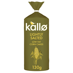 Kallo Kallo Organic Lightly Salted Corn Cakes Thins 130g