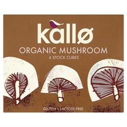 Kallo Kallo Organic Mushroom Stock Cubes 66g