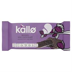 Kallo Kallo Organic Belgian Milk Chocolate Rice Cake Thins 75g