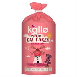 Kallo Kallo Strawberry Puffed Oat Cakes 122g