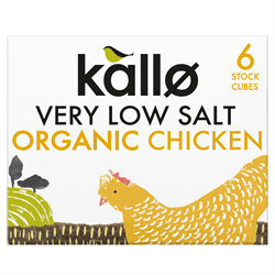 Kallo Kallo Organic Chicken Stock Cubes Very Low Salt 48g