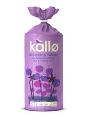 Kallo Kallo Blueberry & Vanilla Wholegrain Rice & Corn Cakes 131g