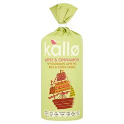 Kallo Apple & Cinnamon Wholegrain Rice & Corn Cakes 127g