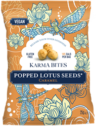 Karma Bites Popped Lotus Seeds Caramel 25g