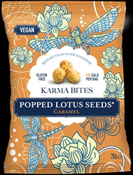 Karma Bites Popped Lotus Seeds Caramel 25g