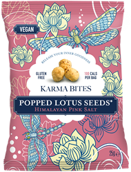 Karma Bites Popped Lotus Seeds Pink Salt 25g