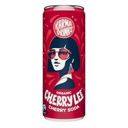 Karma Cola Cherry Lee Soda 250ml Can Organic Fairtrade