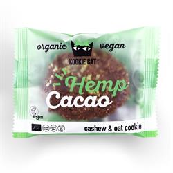 Kookie Cat Hemp & Cacao Organic 55g - Vegan Cashew & Oat Cookie