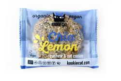 Kookie Cat Chia & Lemon Cookie Organic - Vegan Cashew & Oat Cookies 55g