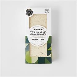 Kinda Co Kinda Co Organic Garlic + Herb Vegan Cheese Block 120g