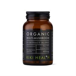 KIKI Health Organic 8 Mushroom Extract Blend 60 Vegicaps