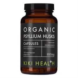 KIKI Health Organic Psyllium Husks 120 Vegicaps