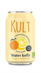 KULT Kefir FREE KULT Water Kefir Yuzu & Mandarin Organic 330ml Can
