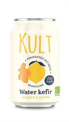 KULT Kefir KULT Water Kefir Ginger & Lemon Organic 330ml Can