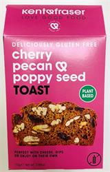 Kent and Fraser Gluten-Free Vegan Cherry Pecan Poppy Seed Toast 110g