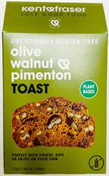 Kent and Fraser Gluten-Free Vegan Olive Walnut Pimenton Toast 110g