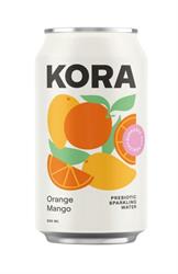 KORA Sparkling Probiotic & Prebiotic Orange Mango Drink 330ml