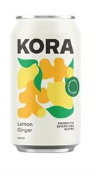 KORA Sparkling Probiotic & Prebiotic Lemon Ginger Drink 330ml