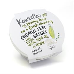 Kourellas Organic Feta Wedges in Olive Oil 150g