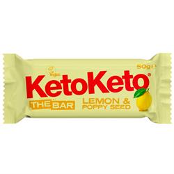 KetoKeto Lemon Poppy Seed Bar 50g