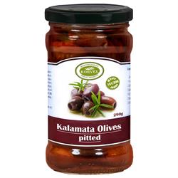 Korvel Korvel Greek Kalamata Olives Pitted Extra Large 290g