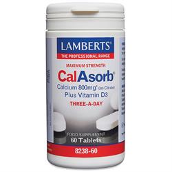 Lamberts CalAsorb Calcium 800mg (as Citrate) 60 tablets