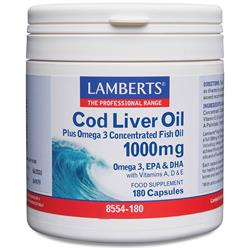 Lamberts Cod Liver Oil 1000mg 180 capsule