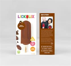 Lickalix Simply Chocolate Ice Lolly 3x75g