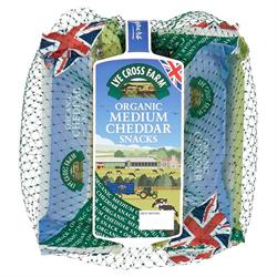 Lye Cross Farm Organic Medium Cheddar Snacks 5x20g