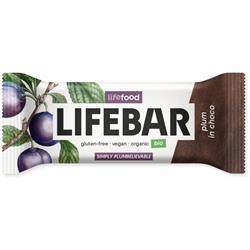 Life Food LifeFood Organic Lifebar InChoco Plum RAW 40 g