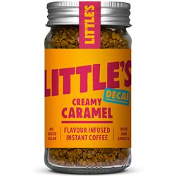 Little's Decaf Instant coffee infused with the taste of creamy caramel.