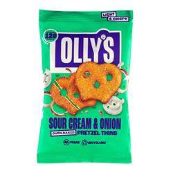 Ollys Sour Cream & Onion Pretzel Thins 35g