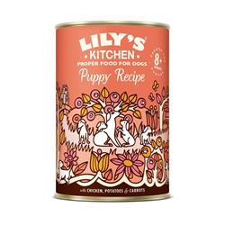 Lilys Kitchen Puppy Recipe with Chicken Potatoes & Carrots Tin 400g