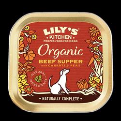 Lilys Kitchen Organic Beef Supper for Dogs 150g