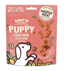 Lilys Kitchen Chicken & Salmon Nibbles Puppy Treats 70g