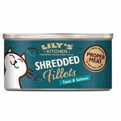 Lilys Kitchen Shredded Fillets Tuna & Salmon Cat Wet Food 70g