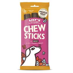 Lilys Kitchen Dog Chew Sticks with Beef Potato Coconut & Turmeric 120g