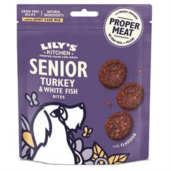 Lilys Kitchen Turkey & White Fish Bites for Senior Dogs 70g