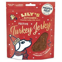 Lilys Kitchen Festive Turkey Jerky Treats for Dogs 70g