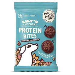 Lilys Kitchen Turkey & Whitefish Protein Bites for Dogs 40g