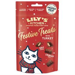 Lilys Kitchen Turkey Treats for Cats - Lily's Kitchen Christmas Treats 60g